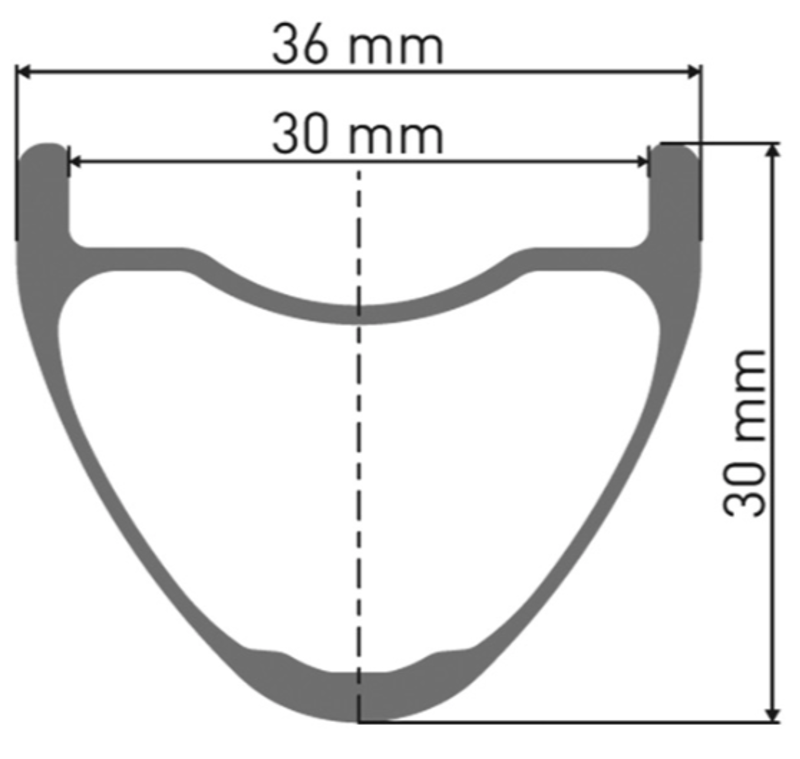 DT Swiss EXC 1501 Carbon Rear Wheel 30mm x 29 Inch Rim in Black-1